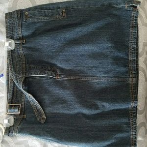 Denim mini skirt